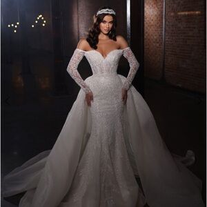 Barely Used Sima Couture Overskirt.